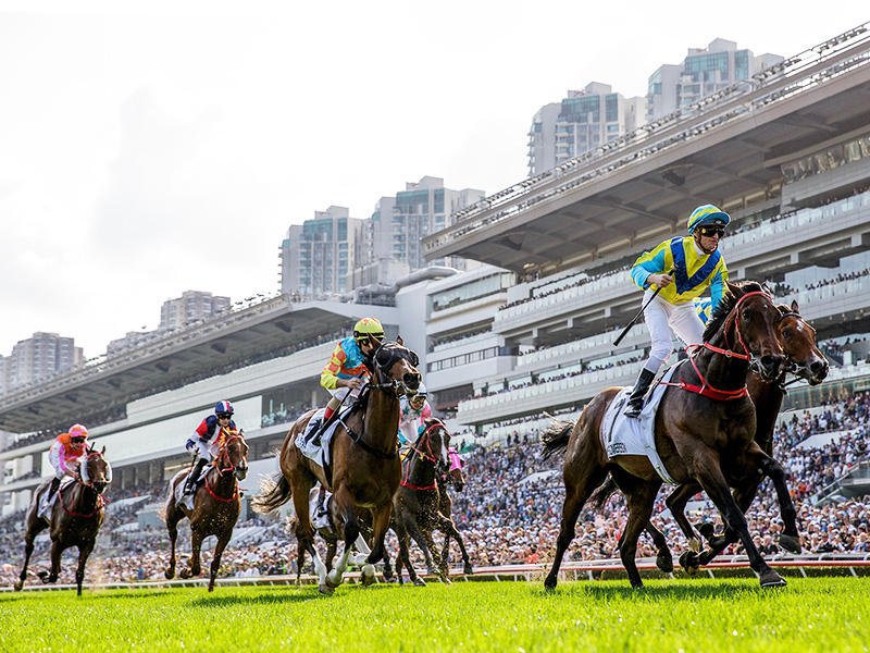 Race finish at Sha Tin